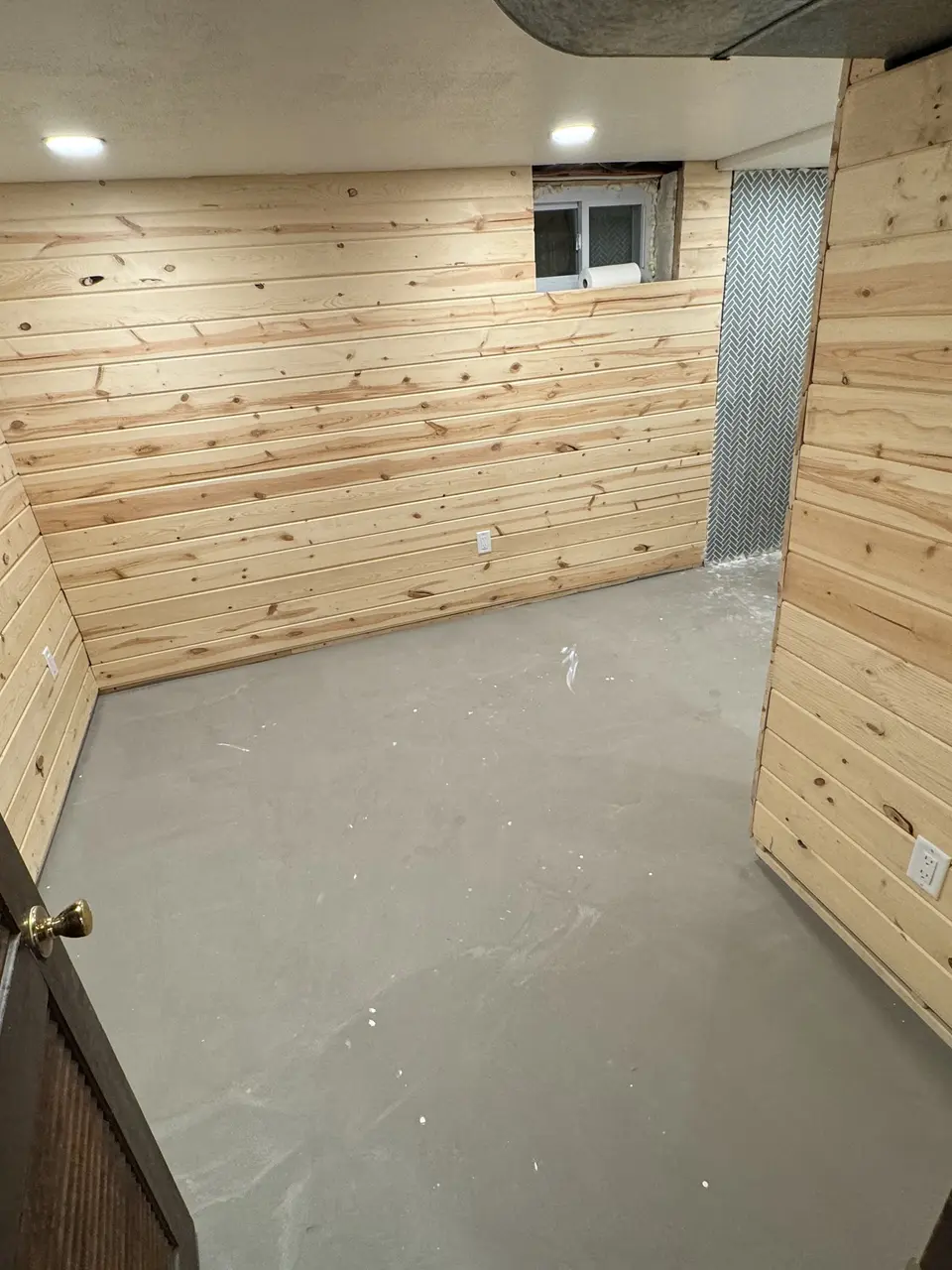 Finished basement lighting