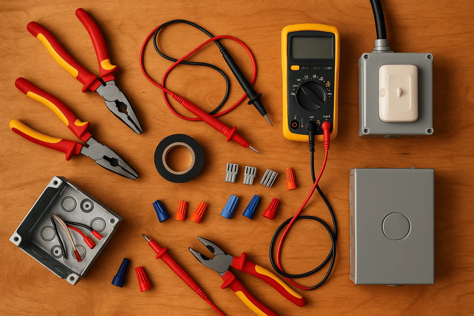 Collage of recent electrical projects