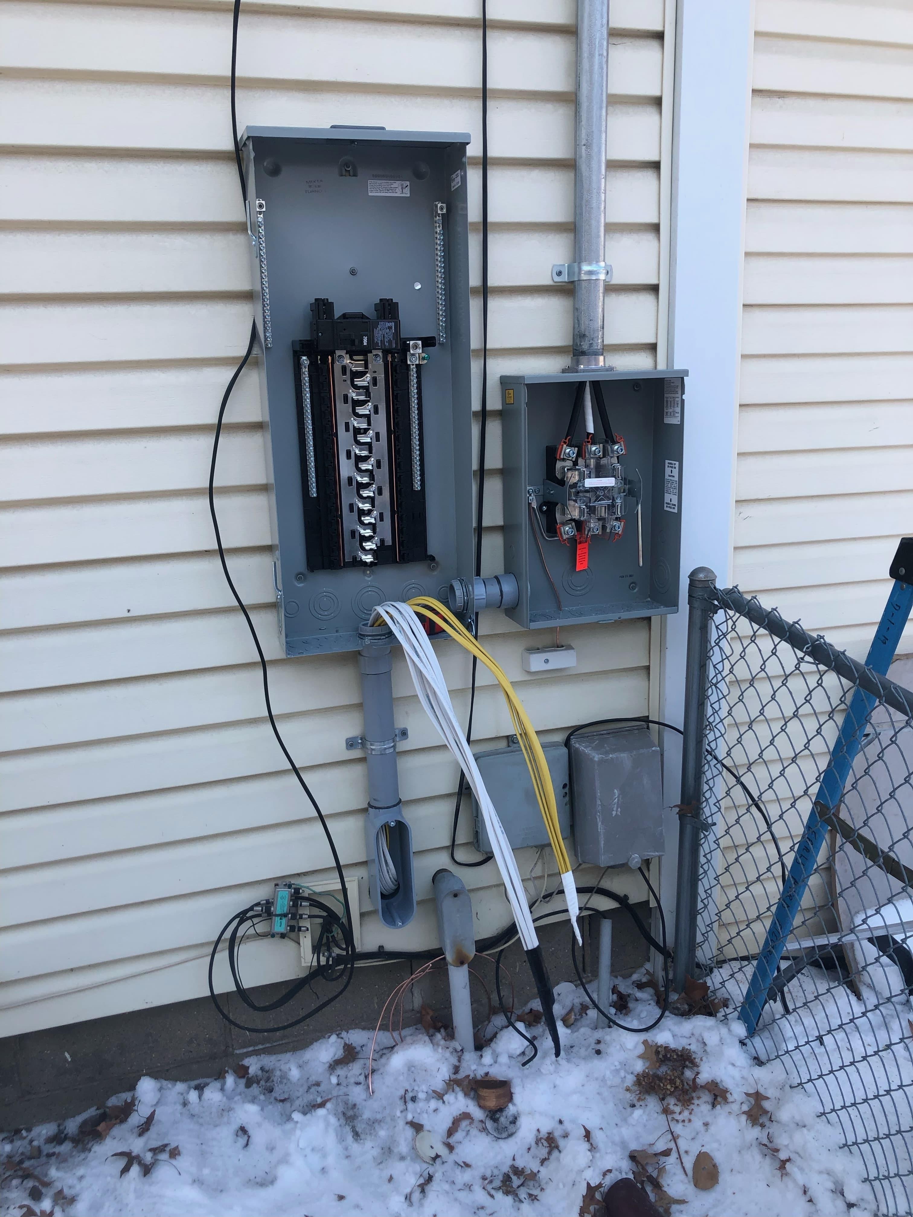 Outdoor meter & conduit upgrade
