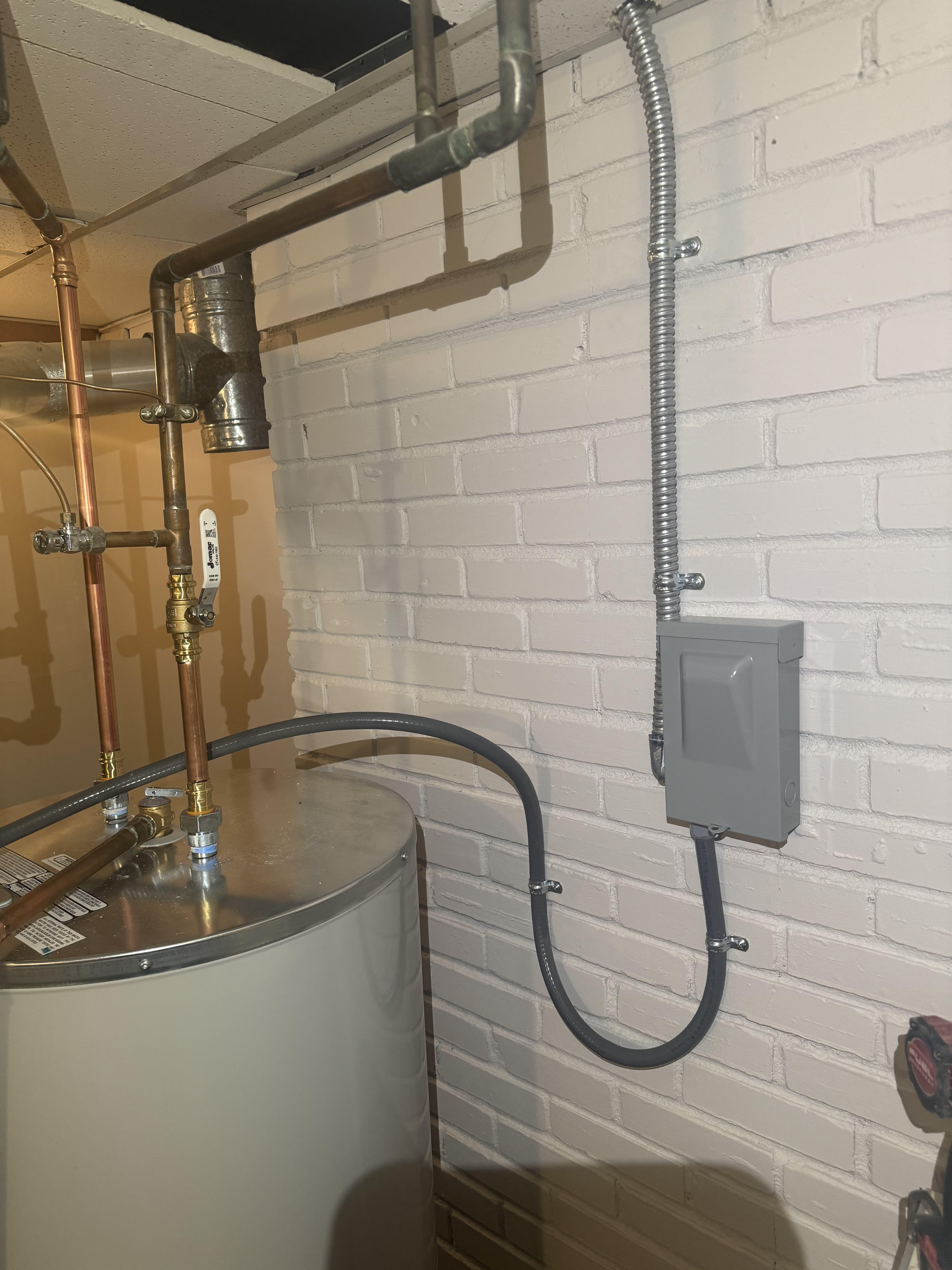 Water heater circuit upgrade
