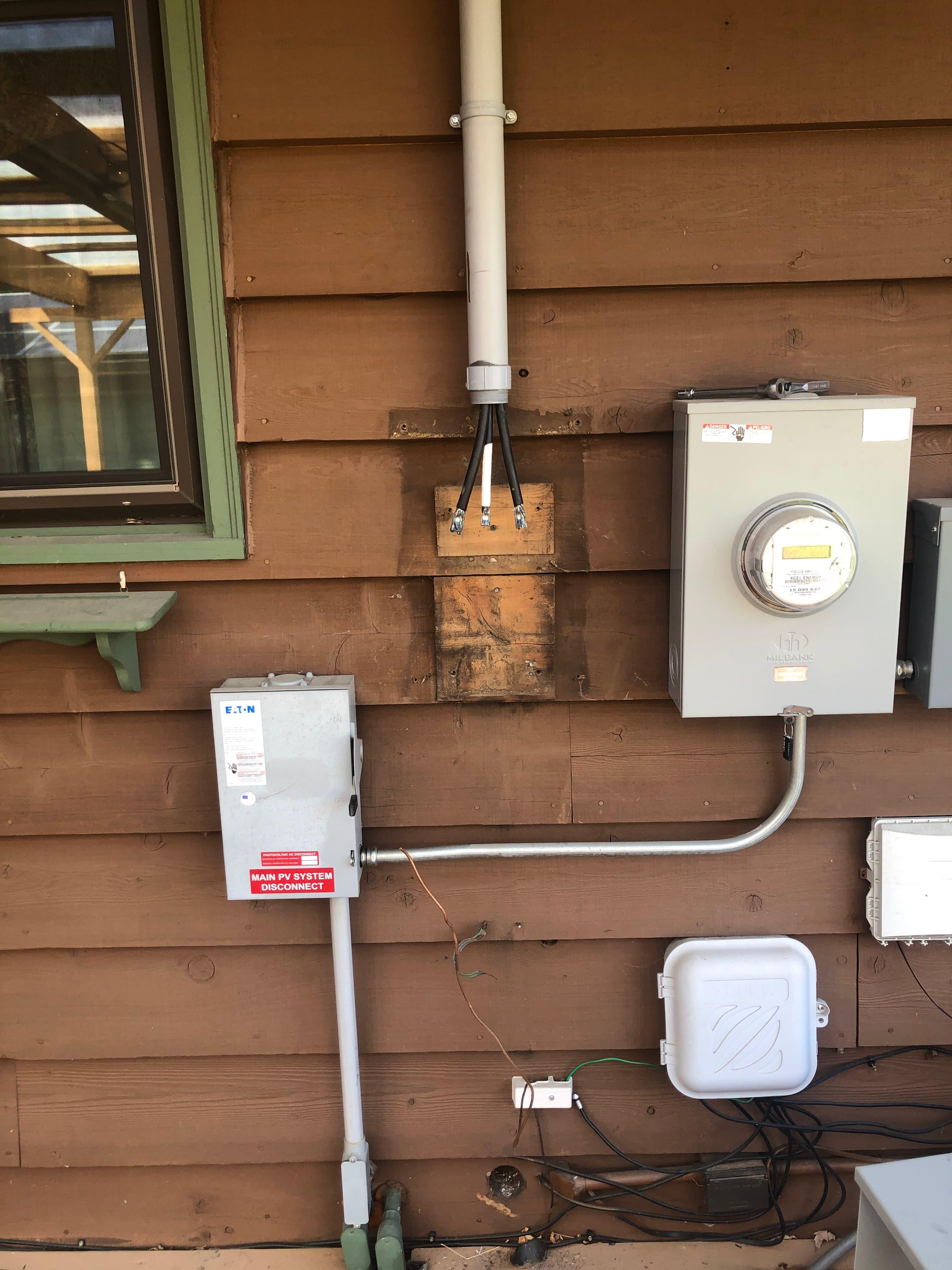 Meter main combo installation
