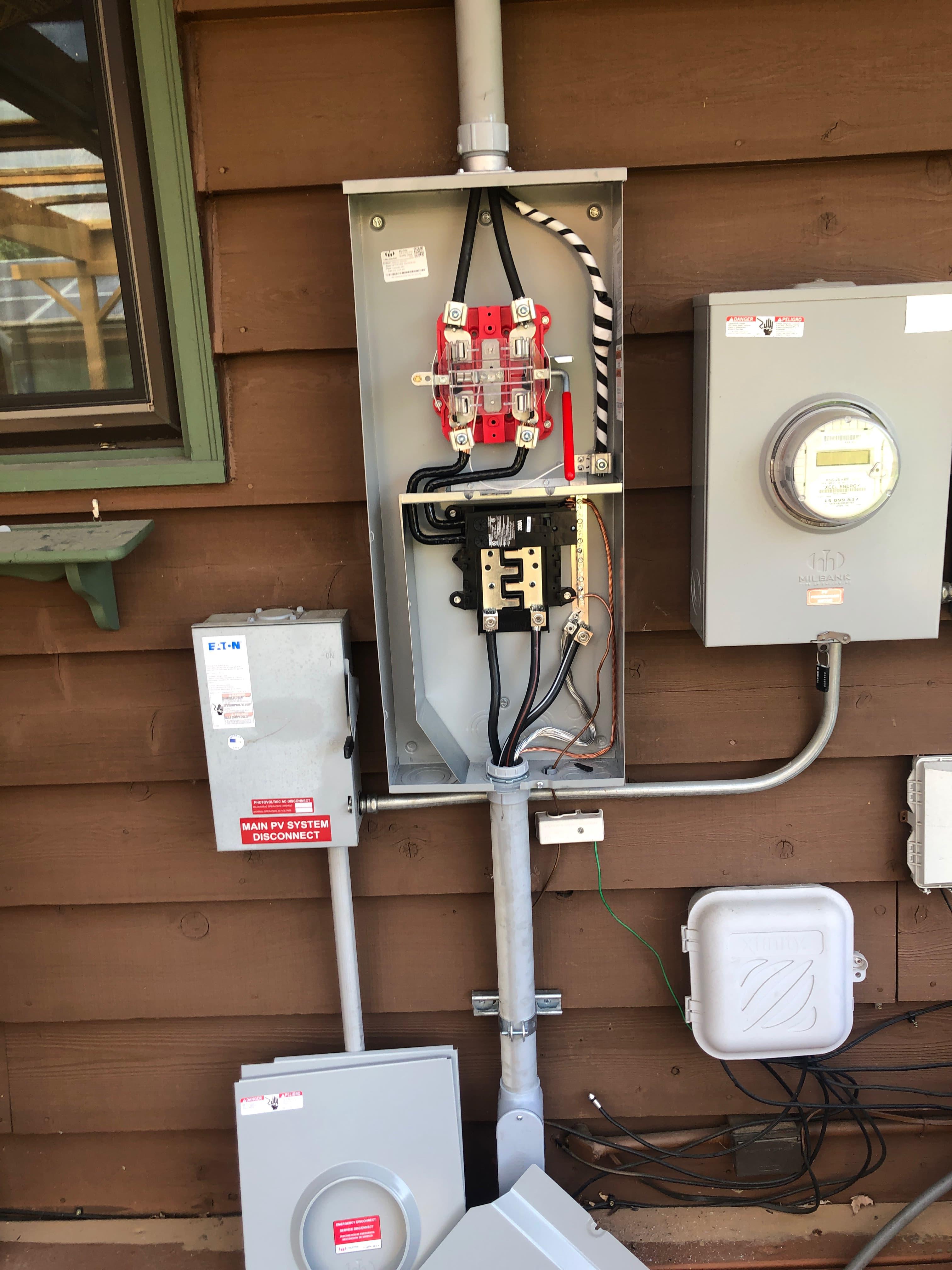 Service disconnect & meter